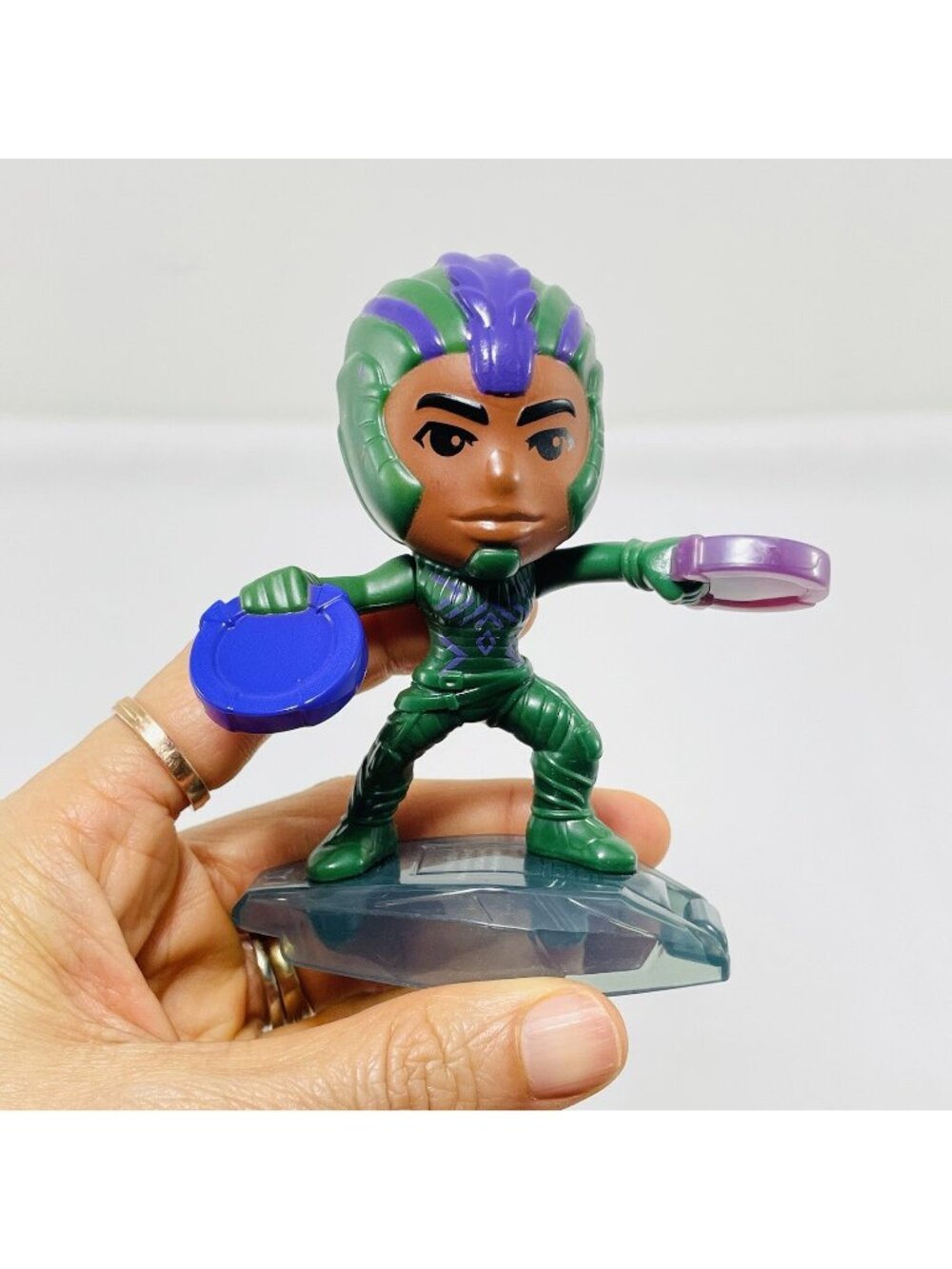 McDonald Marvel Wakanda Forever Figure Toy Model Superhero Base Standing Display
